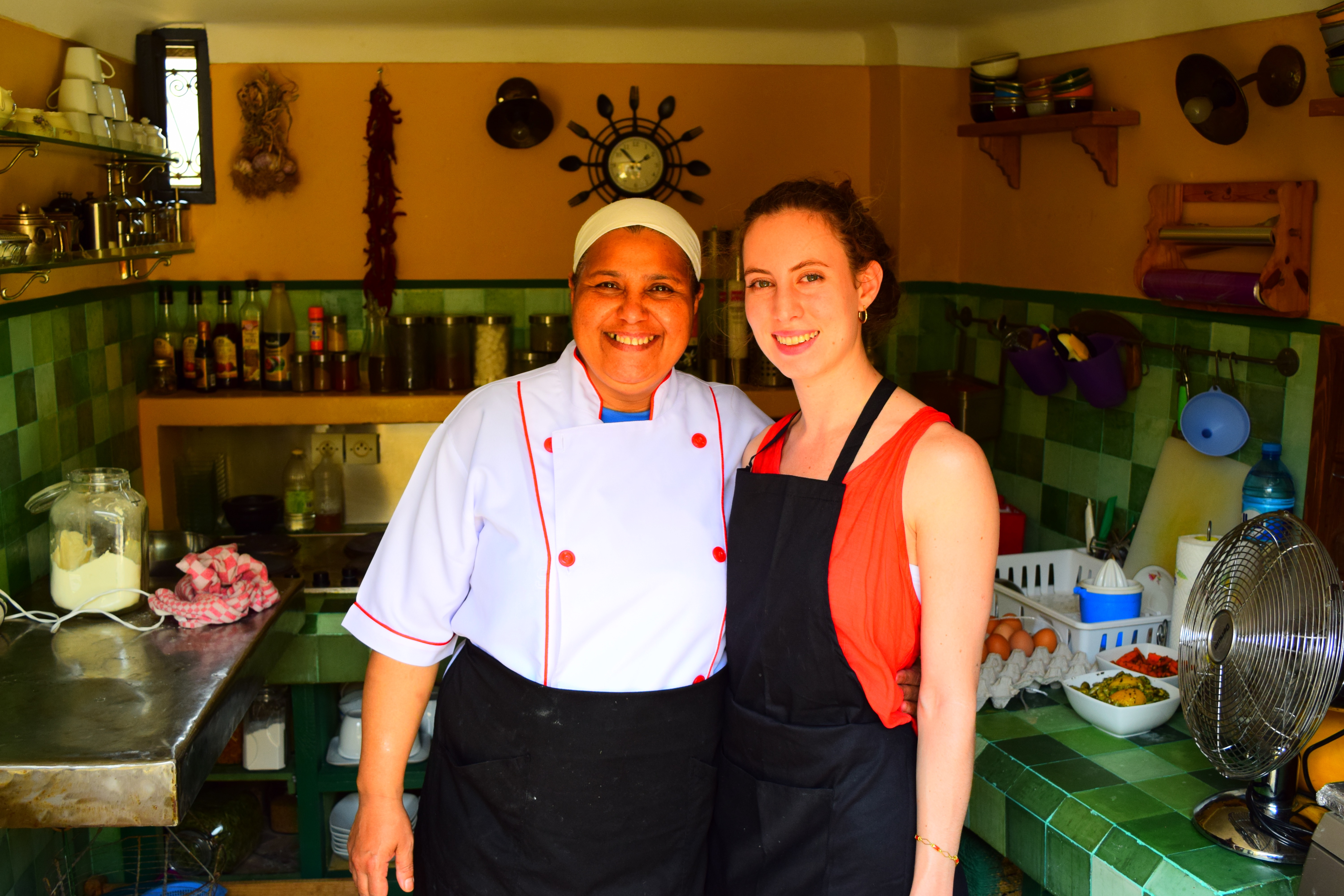 Best Restaurants & Food in Fez, Morocco Riad Anata_Fes_Fez_Private culinary cooking class_kitchen_Mina_Svadore_Smile Best Restaurants & Food in Fez, Morocco