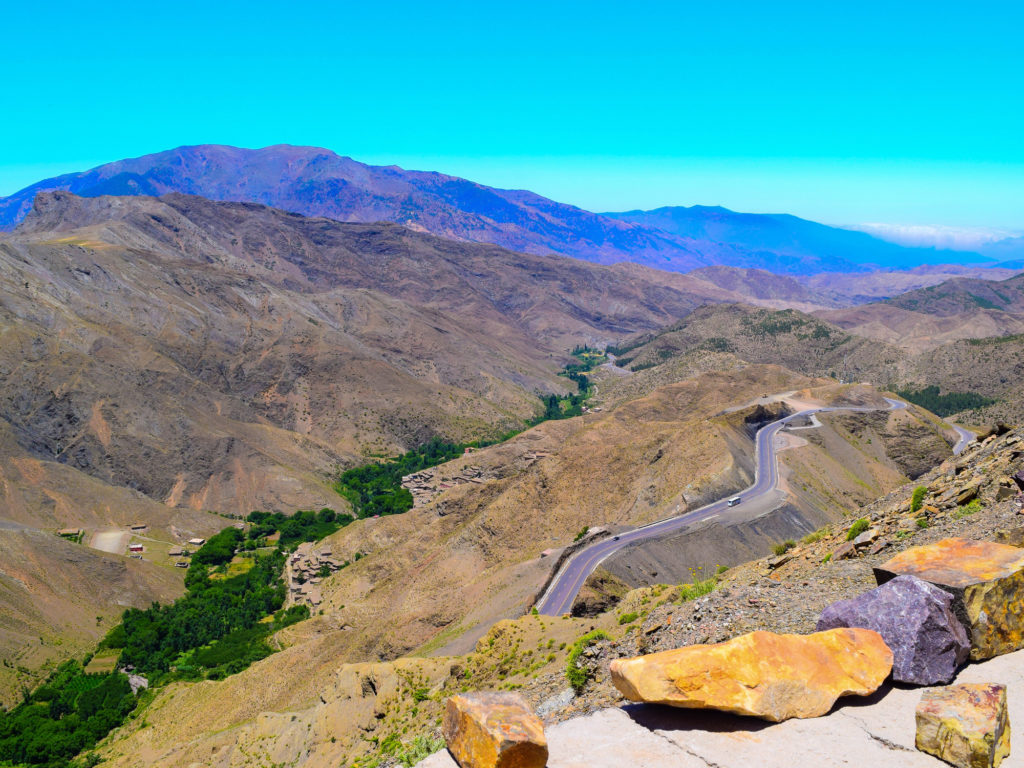 The truth about the drive to tizi n'tichka pass_morocco_driving_the truth_experience_roads_marrakech to desert_hairpin_canyon_beautiful_not_dangerous_mountain top view cover