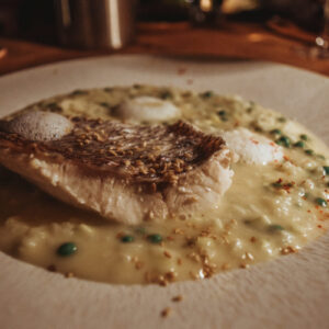 Taste The New Manapany: Creole Food In St. Barth Travel Blog Where to Eat on St. Barth Le Manapany Dinner Creole food Travel Blog SVADORE Caribbean-29 Creole Style Poached Red Snapper, Risotto al’verde (green risotto) and Cardamom & Lemongrass Emulsion