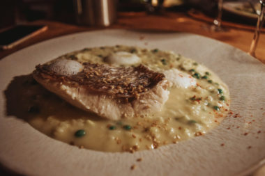 Taste The New Manapany: Creole Food In St. Barth Travel Blog Where to Eat on St. Barth Le Manapany Dinner Creole food Travel Blog SVADORE Caribbean-29 Creole Style Poached Red Snapper, Risotto al’verde (green risotto) and Cardamom & Lemongrass Emulsion