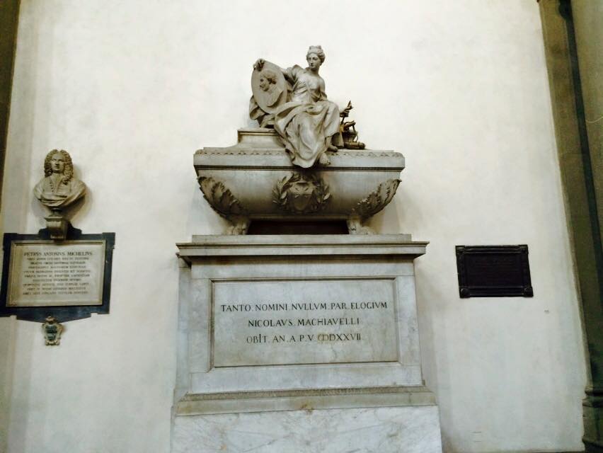 How To Travel In Italy- 2 Days In Florence basilica di santa croce tomb macchiavelli