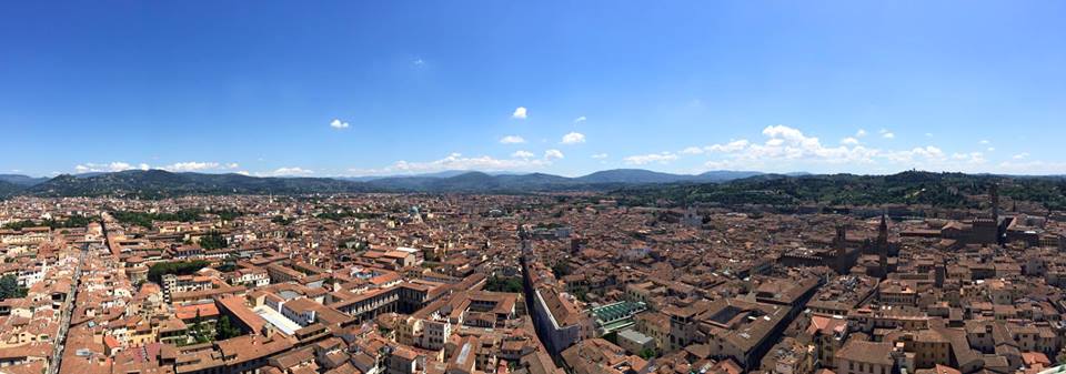 How To Travel In Italy- 2 Days In Florence view from the top duomo giotto's bell tower
