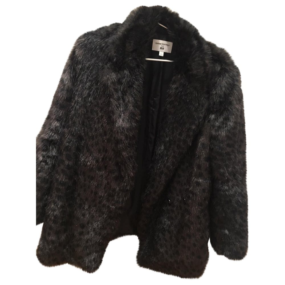 UNIQLO Carine Roitfeld Black Fur Jacket
