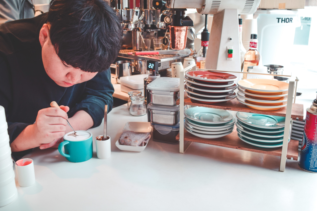 C. Through Café is the Best Coffee Shop in Seoul C Through Cafe itaewon-dong seoul latte art coffee art what to do in seoul south korea travel guide travel blog SVADORE-1-18