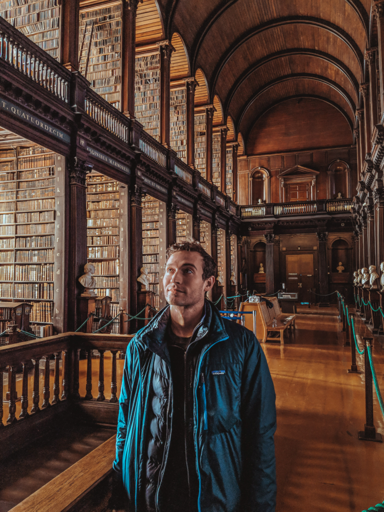 Checking Out The Long Room at Trinity College Library, Dublin