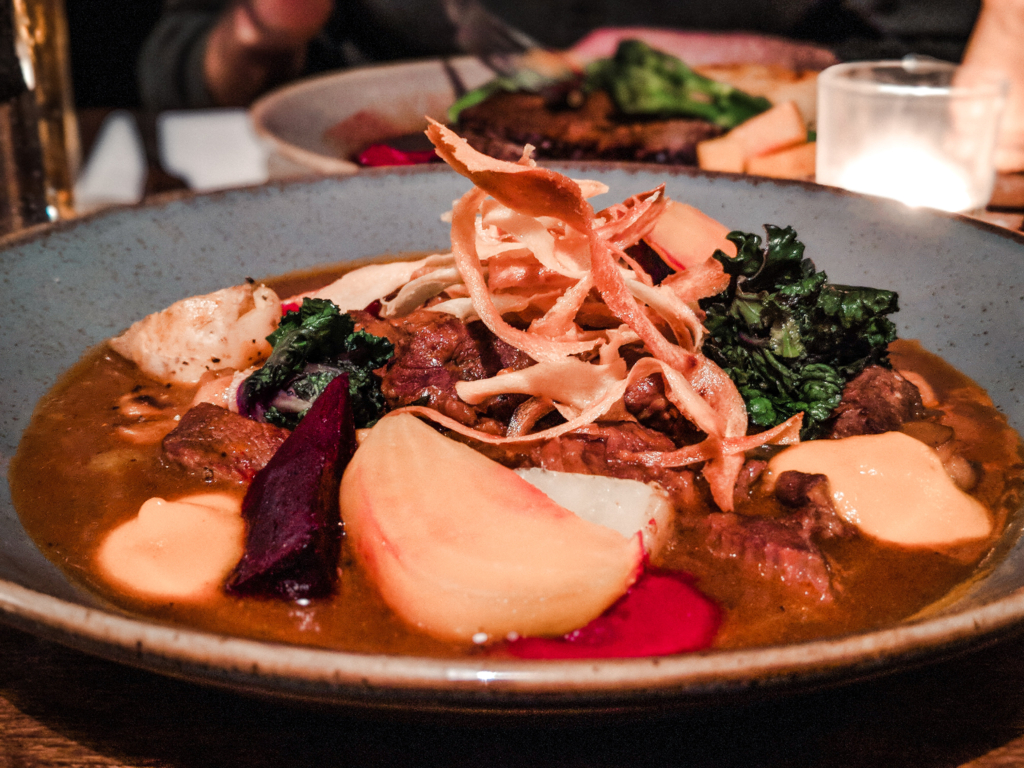 Restaurants in Dublin: L. Mulligan Grocer venison stew