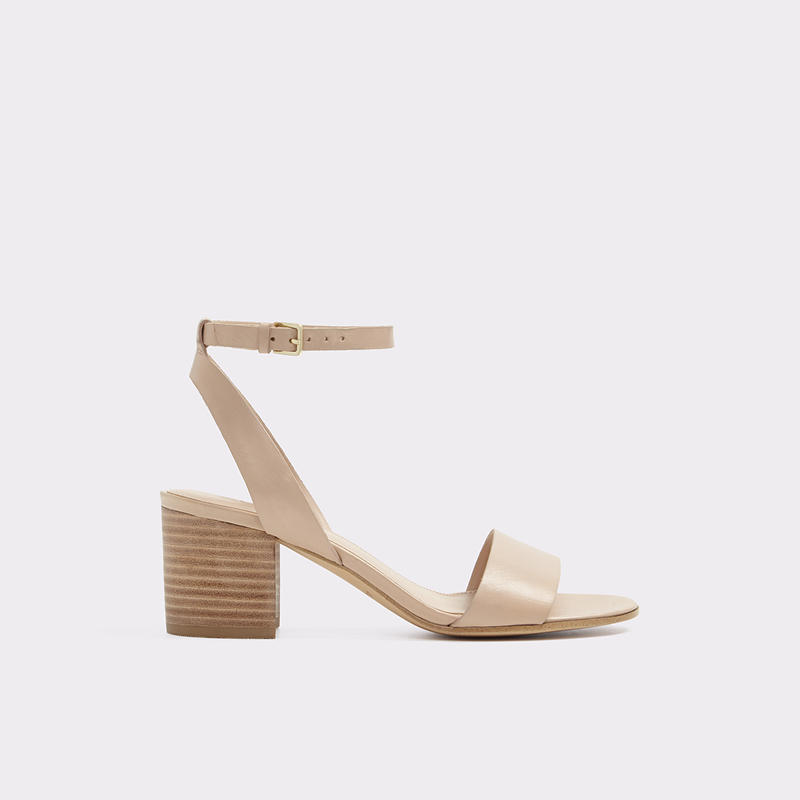 Doreclya Beige Block Heel