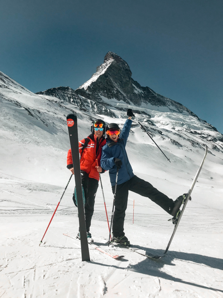 Skiing the Swiss Alps from Italy to Switzerland with ski itineraries matterhorn cervinia zermatt