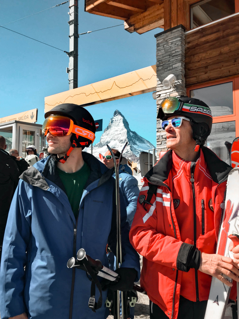 Skiing the Swiss Alps from Italy to Switzerland with ski itineraries matterhorn cervinia zermatt