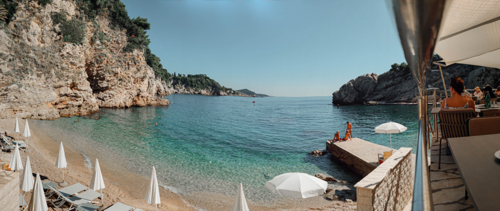 The Best Beach Hotel in Dubrovnik: Hotel Bellevue nevera beach restaurant