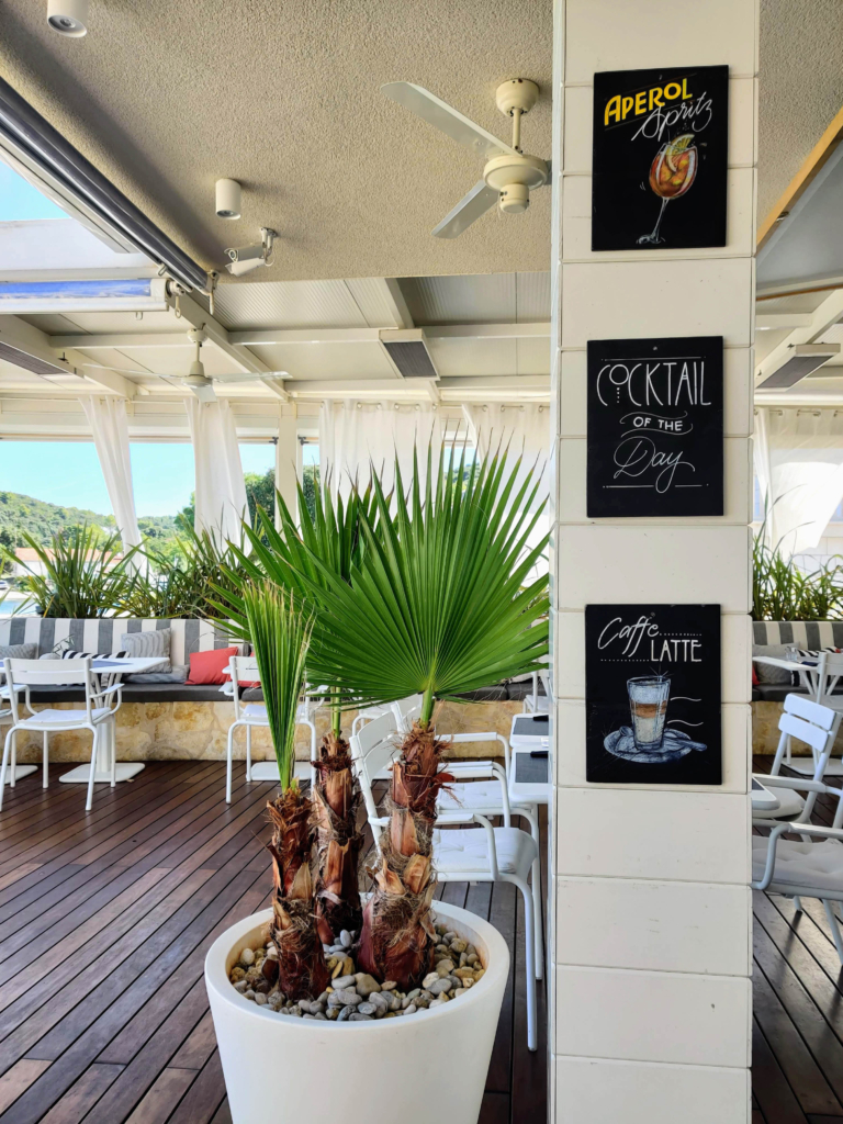 11 Reasons to Stay at Tara's Lodge Hotel in Korcula, Croatia zrnovska banja bay mimi's bistro bar restaurant Where to Eat on Korcula: Mimi's Bar, Tara's Lodge