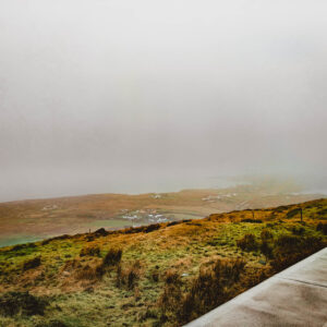 Driving Sky Road Wild Atlantic Way in Connemara, Ireland