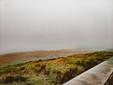 Driving Sky Road Wild Atlantic Way in Connemara, Ireland