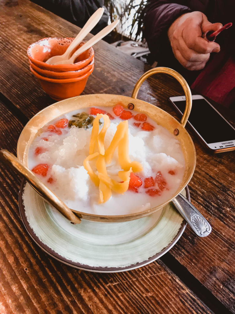 Scenes from my Queens, NY Food Tour inspired by AFAR thai food khao nom dessert tub tim krop