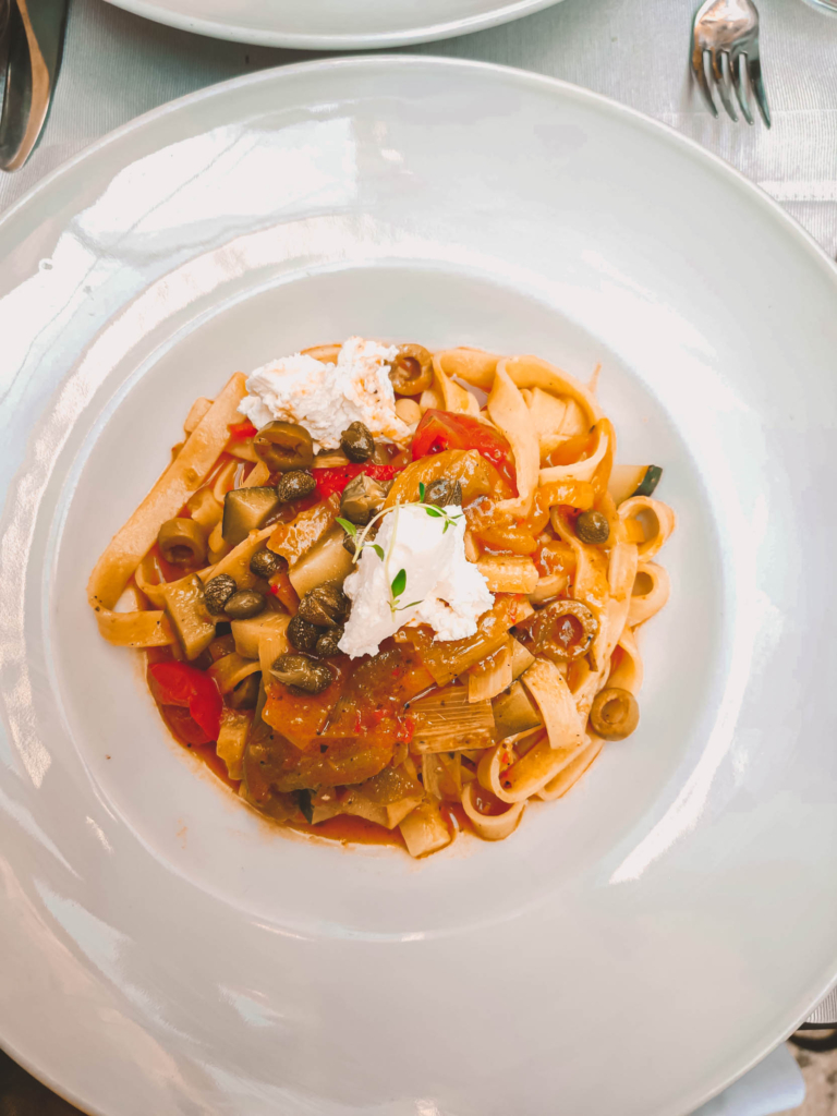 Why You Can't Miss Stari Grad When on Hvar travel guide travel blog what to do where to eat antika pasta bolognese vegetables