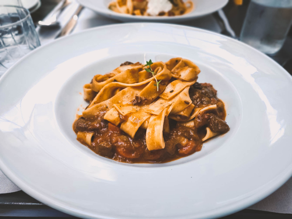 Why You Can't Miss Stari Grad When on Hvar travel guide travel blog what to do where to eat antika pasta bolognese vegetables