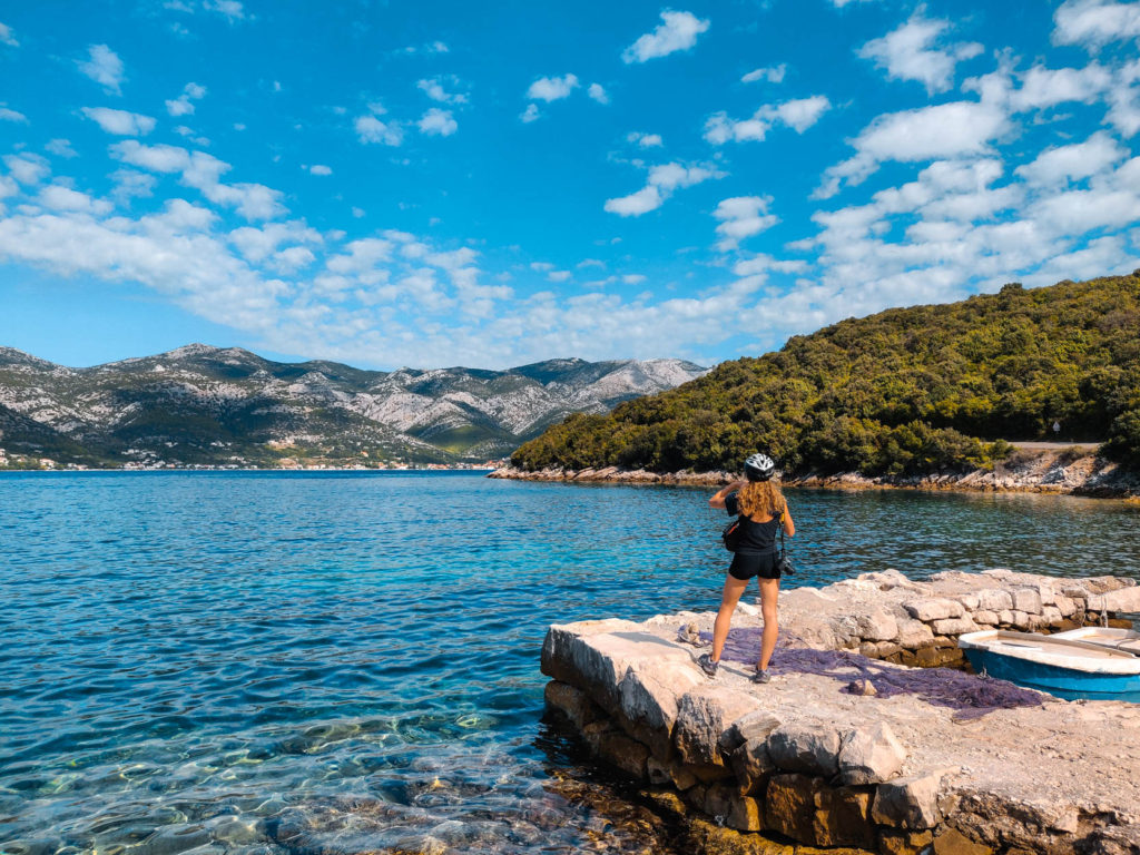 Why the Town of Racisce in Korcula Needs to Be on Your Radar kneza cycling bike rent croatia coast travel blog guide vaja bay beach swim eat konoba vala