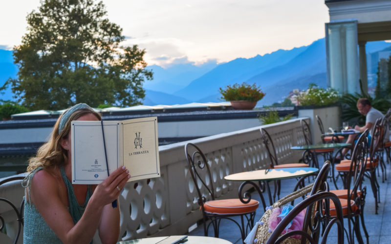 Aperitivo and Fine Dining at a Lake Maggiore Restaurant at Grand Hotel Majestic la beola cena aperitivo la terrazza