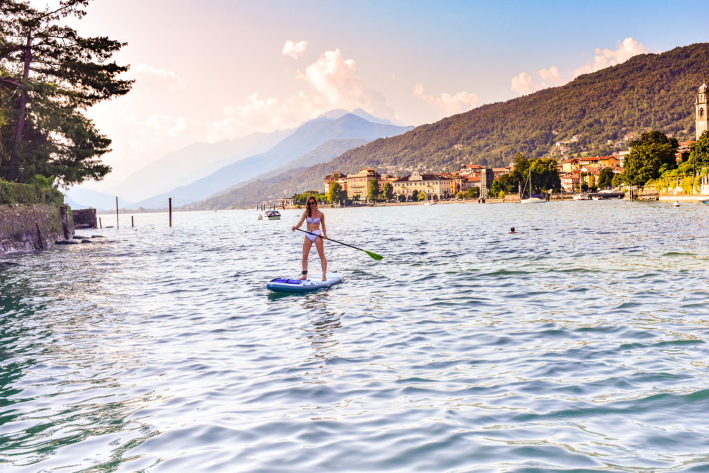 Discover Lake Maggiore from a Stand Up Paddleboard grand hotel majestic activities lago maggiore