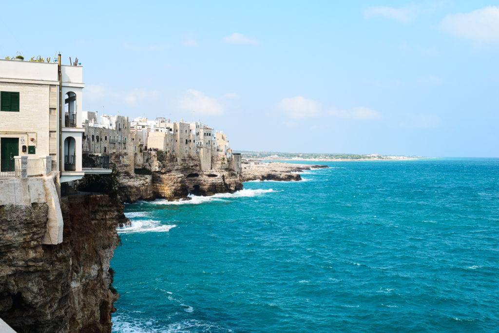 Essential Travel Guide to Polignano a Mare, Italy puglia svadore punto panoramico largo ardito lungomare cristoforo colombo vista viewpoint