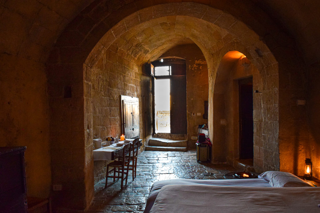 Sleep in Cave Hotel Sextianto Le Grotte della Civita in Matera, Basilicata travel guide where to stay travel blog svadore puglia road trip
