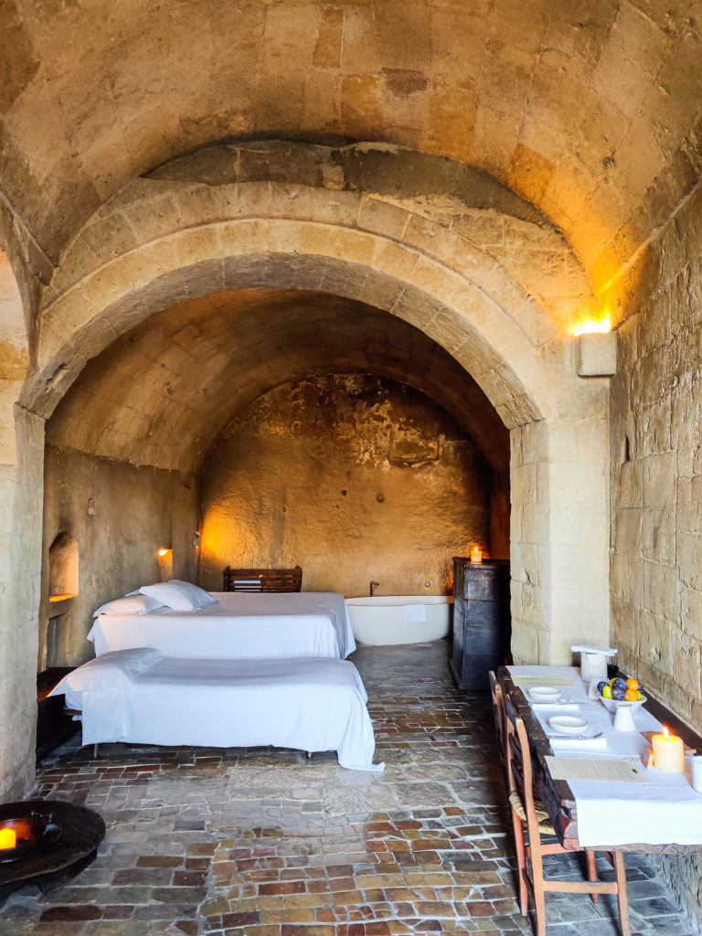 Sleep in Cave Hotel Sextianto Le Grotte della Civita in Matera, Basilicata travel guide where to stay travel blog svadore puglia road trip