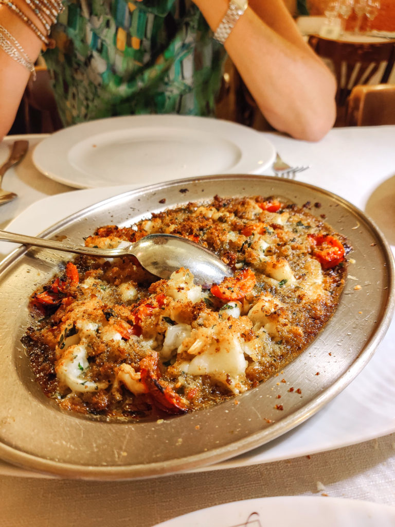 Polignano a Mare Restaurant: Antiche Mura baby squid au gratin