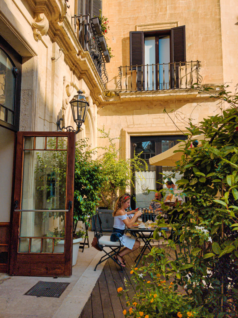 Patria Palace: Luxury Hotel in Lecce, Puglia salento where to stay 5-star hotel restaurant terrace basilica view continental breakfast review travel guide svadore sveva marcangeli