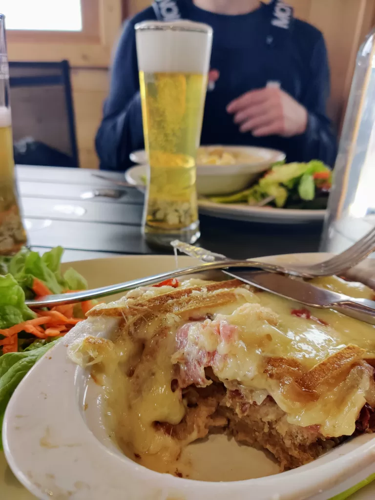 Best Restaurants in Megève (On and Off Piste) la cabane à léo tartiflette croute savoyard mont d'arbois