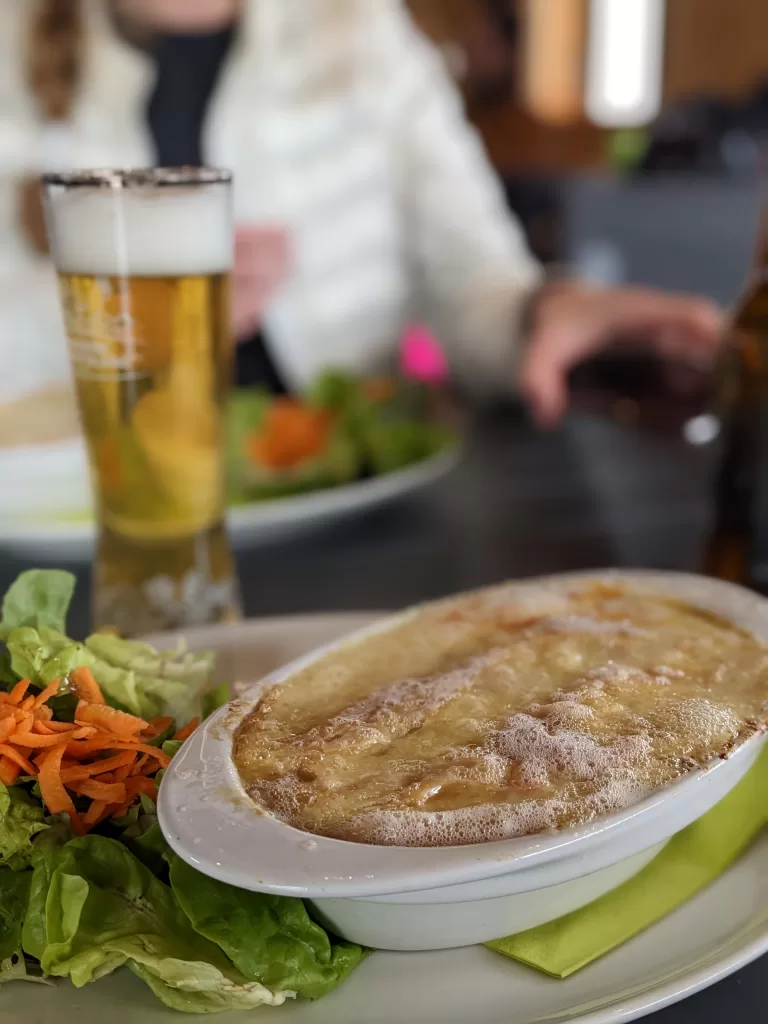 Best Restaurants in Megève (On and Off Piste) la cabane à léo tartiflette croute savoyard mont d'arbois