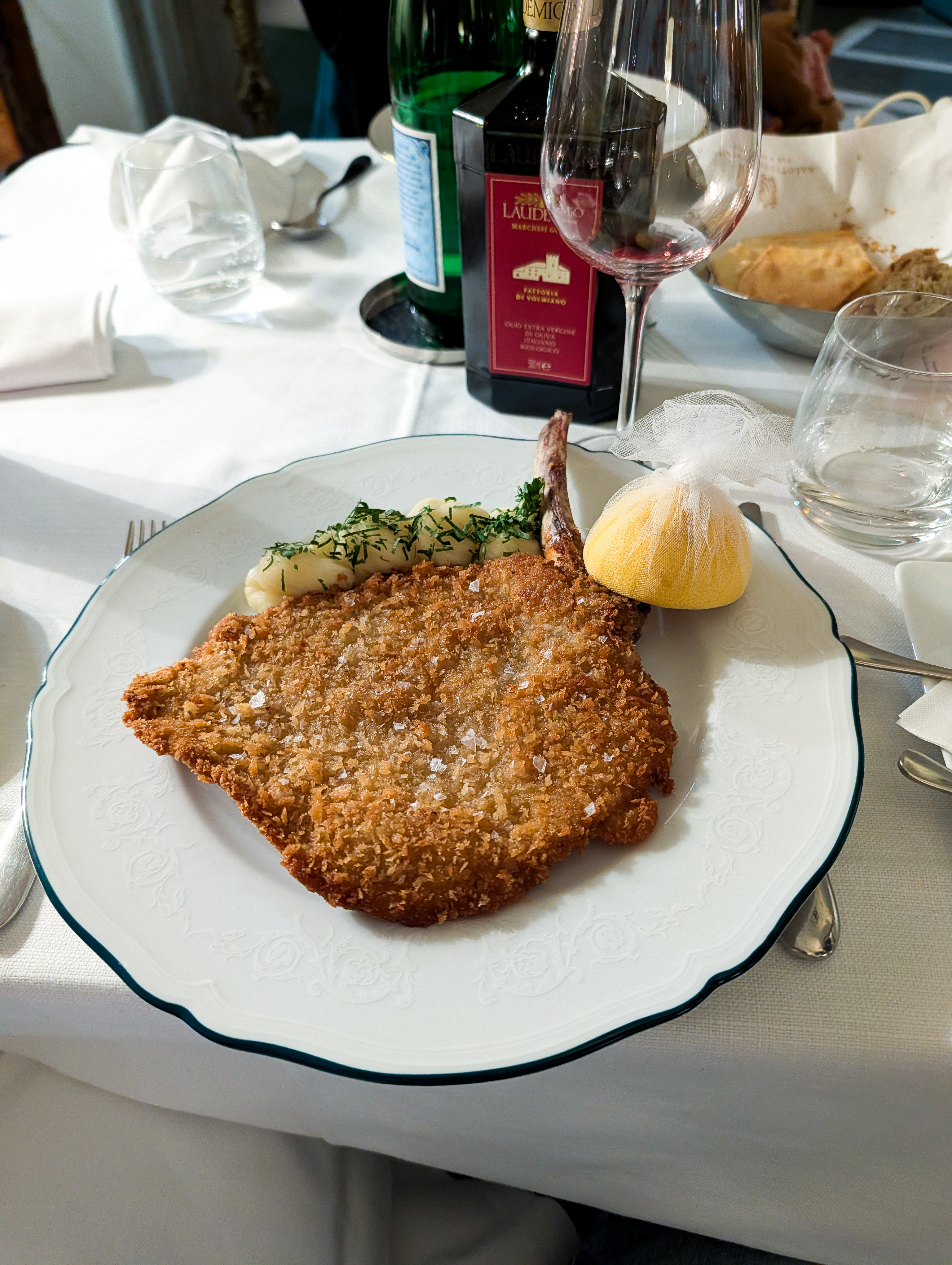 White Truffle Season at Salotto Portinari: Florence Hotel Bistro Review costoletta milanese vito mollica