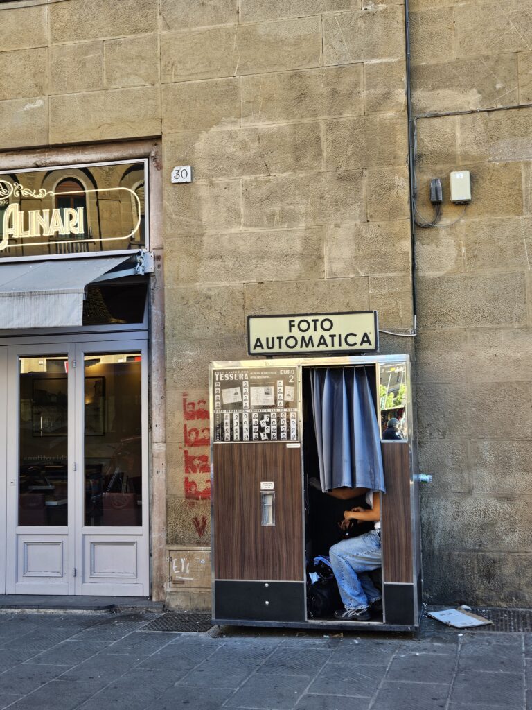 stazione santa maria novella piazza della stazione via nazionale Fotoautomatica Florence vintage photobooth