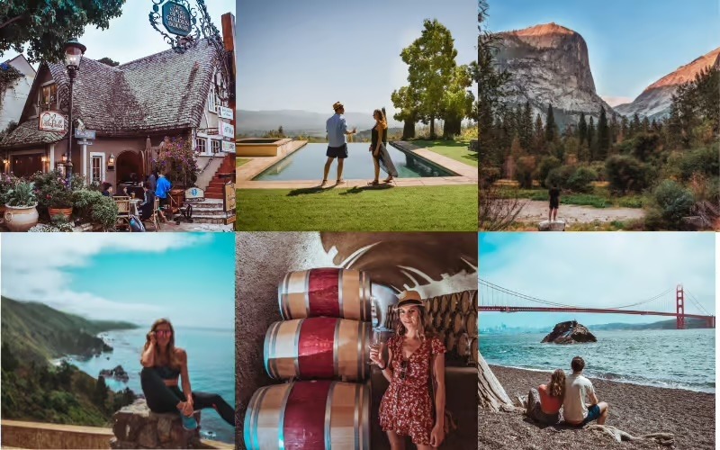 Waze traffic map showing congestion on a California highway, a key thing to know before visiting the USA regarding travel scale.