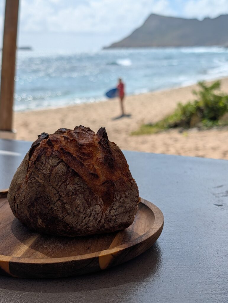 Freshly baked bread from toiny St. Barth beach club