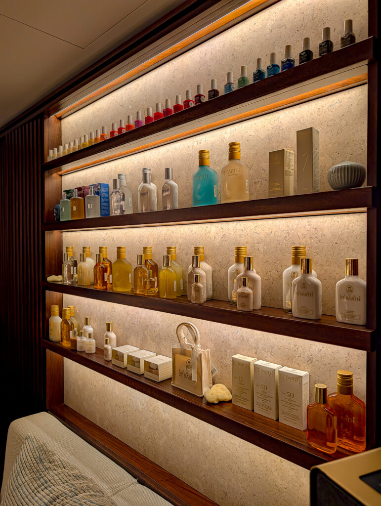 Where to buy the best St. Barth beauty products: The IDALMI salon in St. Jean.